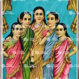 Artist Artist Ravi varma antique Vintage print - Thevar art gallery