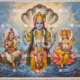 Artist Indra Sharma antique Vintage print - Thevar art gallery