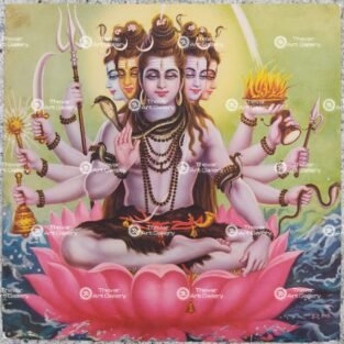 Artist Indrasharma Antique vintage print - Thevar art gallery