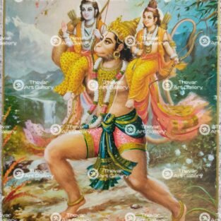 Artist Indra Sharma antique Vintage print - Thevar art gallery