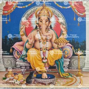 Artist Indra Sharma antique Vintage print - Thevar art gallery