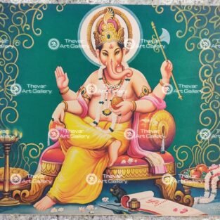 Artist Indra Sharma antique Vintage print - Thevar art gallery