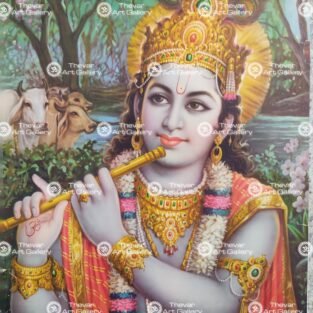 Artist Indra Sharma antique Vintage print - Thevar art gallery