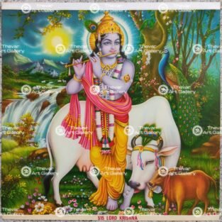 Artist Indra Sharma antique Vintage print - Thevar art gallery