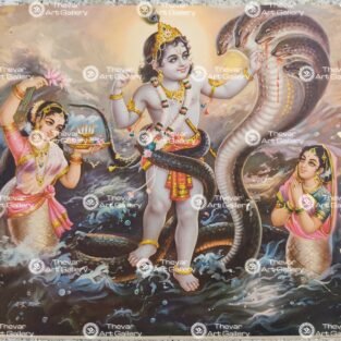 Artist Indra Sharma antique Vintage print - Thevar art gallery