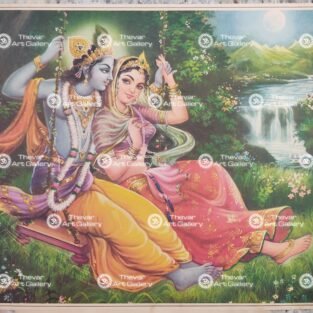 Artist Indra Sharma antique Vintage print - Thevar art gallery