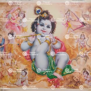 Artist Indra Sharma antique Vintage print - Thevar art gallery