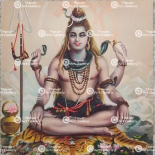 Artist Indra Sharma antique Vintage print - Thevar art gallery