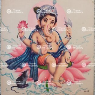 Artist Indra Sharma antique Vintage print - Thevar art gallery