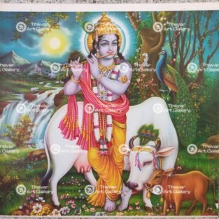 Artist Indra Sharma antique Vintage print - Thevar art gallery