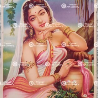 Artist Ravi antique Vintage print - Thevar art gallery