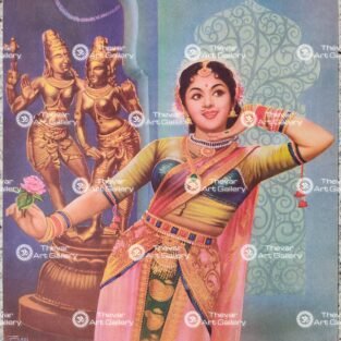Artist Ravi antique Vintage print - Thevar art gallery