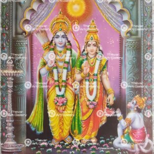 Artist M.Sreenivasen Antique vintage print - Thevar art gallery