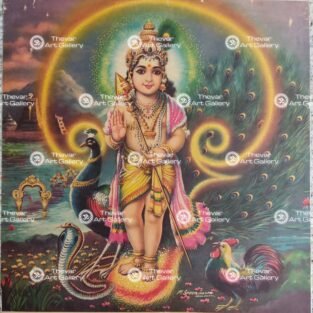 Artist M.Sreenivasen Antique vintage print - Thevar art gallery