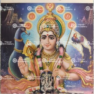 Artist M.Sreenivasen Antique vintage print - Thevar art gallery