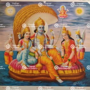 Artist Mr.Gondhalekhar antique Vintage print - Thevar art gallery