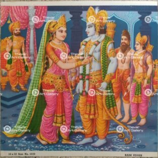 Artist Mr.Gondhalekhar antique Vintage print - Thevar art gallery