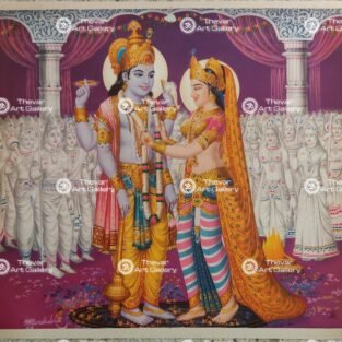 Artist Mr.Gondhalekhar antique Vintage print - Thevar art gallery