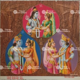 Artist Mr.Gondhalekhar antique Vintage print - Thevar art gallery