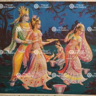Artist Mr.Gondhalekhar antique Vintage print - Thevar art gallery