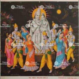 Artist Mr.Gondhalekhar antique Vintage print - Thevar art gallery