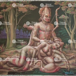 Artist Mr.Gondhalekhar antique Vintage print - Thevar art gallery