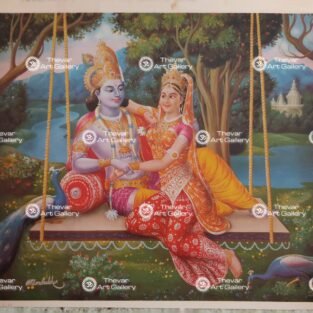 Artist Mr.Gondhalekhar antique Vintage print - Thevar art gallery
