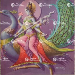 Artist Mr.Gondhalekhar antique Vintage print - Thevar art gallery