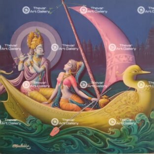 Artist Nirmala antique Vintage print - Thevar art gallery