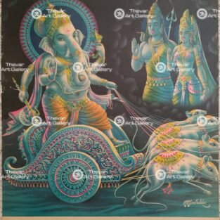 Artist Nirmala antique Vintage print - Thevar art gallery