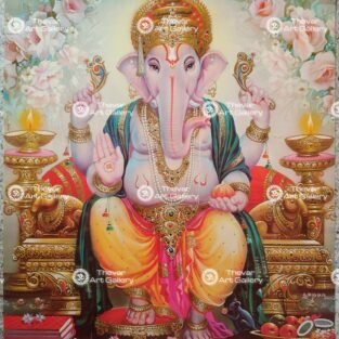 Artist Sapar Bros antique vintage paintings - Thevar art gallery