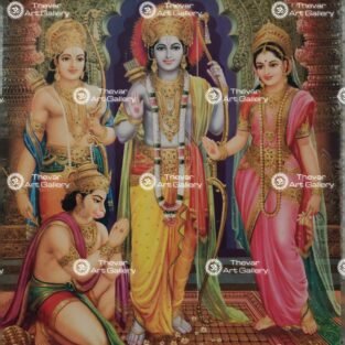 Artist Sapar Bros antique Vintage Print - Thevar art Gallery