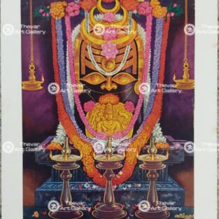Artist Silpi antique Vintage Print - Thevar art Gallery