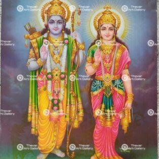 Artist C.Vishnu antique Vintage print - Thevar art gallery
