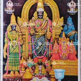 Artist Silpi antique Vintage print - Thevar art gallery