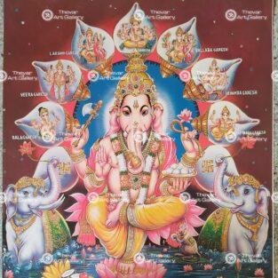 Artist S.Murugakani Antique vintage print - Thevar art gallery