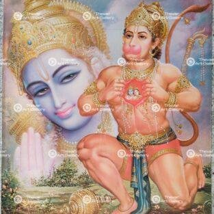 Artist Sapar Bros Antique vintage print - Thevar art gallery
