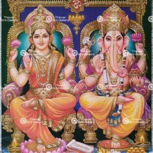 Artist Sapar Bros Antique vintage print - Thevar art gallery