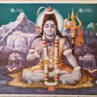 Artist Rangroop antique vintage print - Thevar Art Gallery