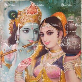 Artist Rangroop antique vintage print - Thevar Art Gallery