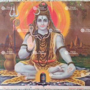 Artist Yogendra Rastogi antique Vintage print - Thevar art gallery