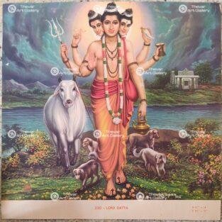 Artist Sapar Bros Antique Vintage print - Thevar Art Gallery