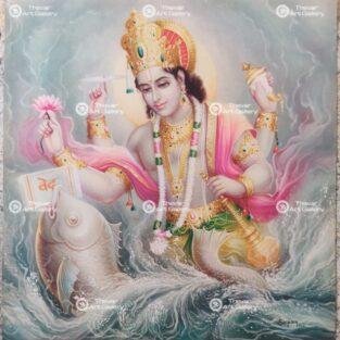 Artist Sapar Bros Antique Vintage print - Thevar Art Gallery