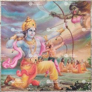 Artist Sapar Bros Antique Vintage print - Thevar Art Gallery