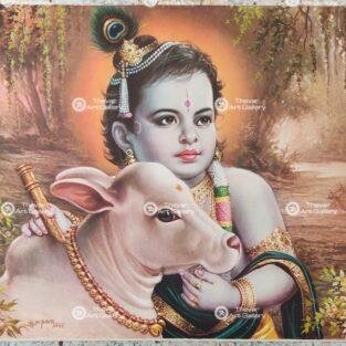 Artist Sapar Bros Antique Vintage print - Thevar Art Gallery