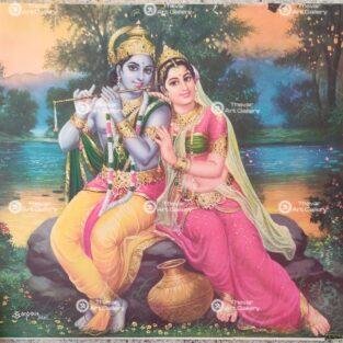 Artist Sapar Bros Antique Vintage print - Thevar Art Gallery