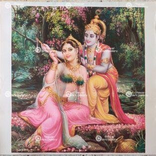 Artist Sapar Bros antique vintage print- Thevar Art Gallery