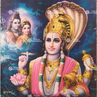 Artist Sapar Bros antique vintage print- Thevar Art Gallery