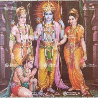 Artist Sapar Bros antique vintage print- Thevar Art Gallery