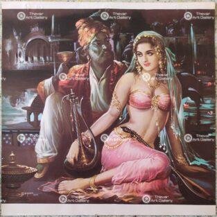 Artist Sapar Bros Antique Vintage print - Thevar Art Gallery